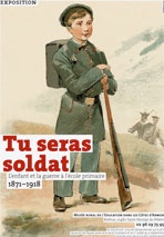 Affiche exposition musée école soldat